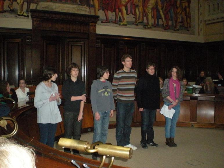 Discours de nos élèves à la Mairie